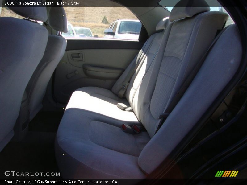 Black / Gray 2008 Kia Spectra LX Sedan