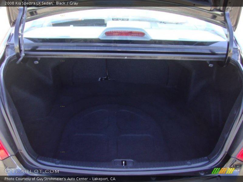 Black / Gray 2008 Kia Spectra LX Sedan