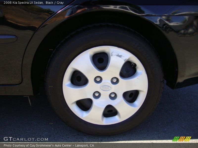 Black / Gray 2008 Kia Spectra LX Sedan