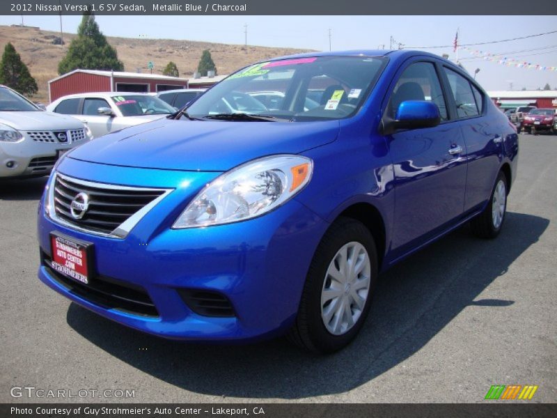 Metallic Blue / Charcoal 2012 Nissan Versa 1.6 SV Sedan