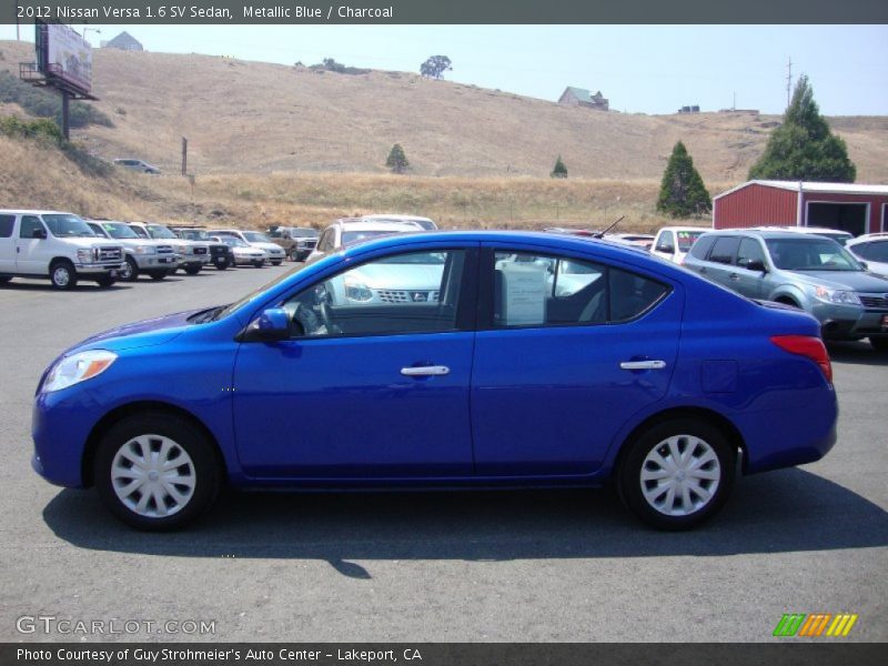 Metallic Blue / Charcoal 2012 Nissan Versa 1.6 SV Sedan