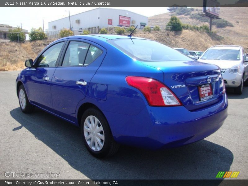 Metallic Blue / Charcoal 2012 Nissan Versa 1.6 SV Sedan
