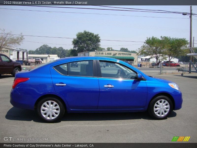 Metallic Blue / Charcoal 2012 Nissan Versa 1.6 SV Sedan