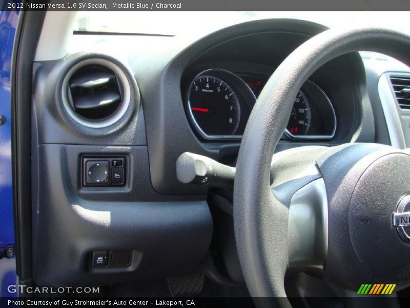 Metallic Blue / Charcoal 2012 Nissan Versa 1.6 SV Sedan