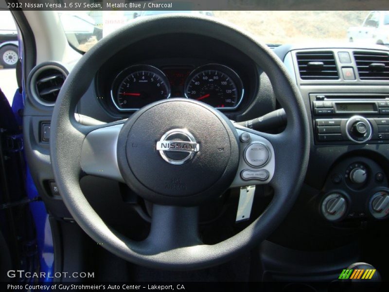Metallic Blue / Charcoal 2012 Nissan Versa 1.6 SV Sedan