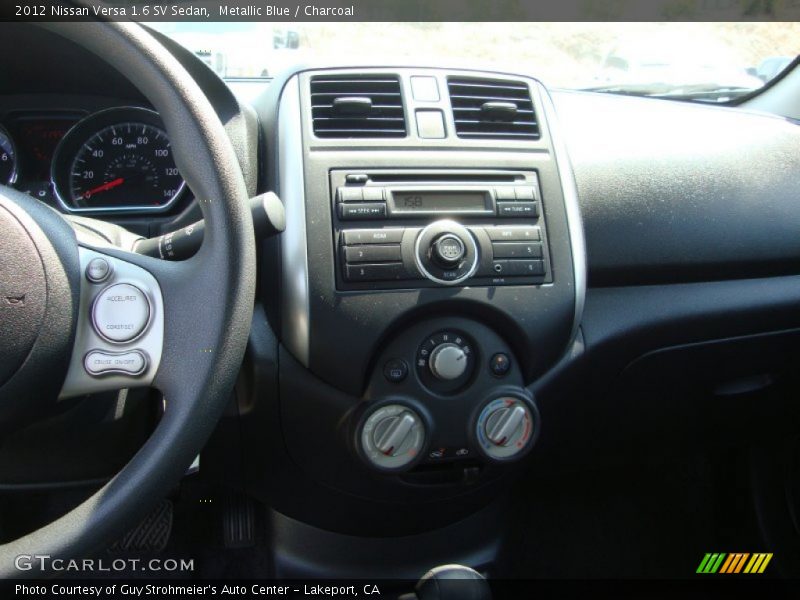 Metallic Blue / Charcoal 2012 Nissan Versa 1.6 SV Sedan
