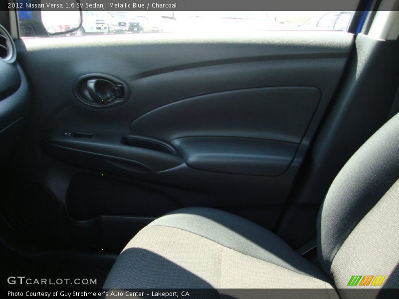 Metallic Blue / Charcoal 2012 Nissan Versa 1.6 SV Sedan