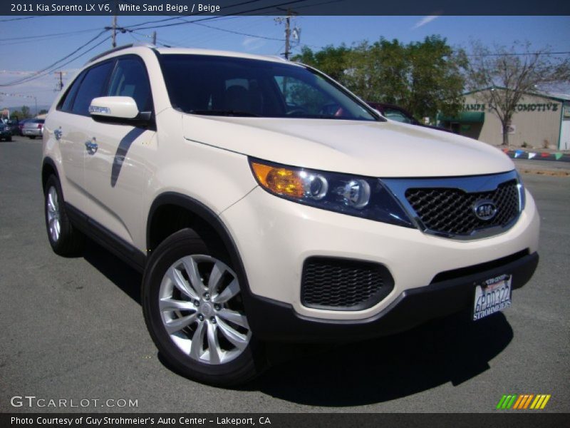 White Sand Beige / Beige 2011 Kia Sorento LX V6