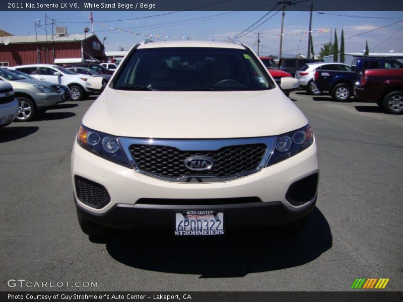 White Sand Beige / Beige 2011 Kia Sorento LX V6