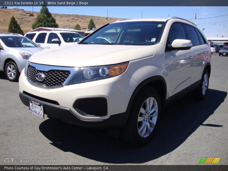White Sand Beige / Beige 2011 Kia Sorento LX V6