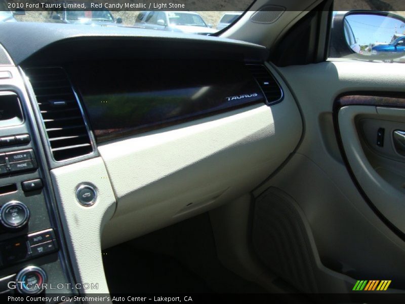 Red Candy Metallic / Light Stone 2010 Ford Taurus Limited