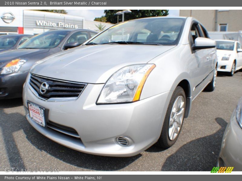 Brilliant Silver Metallic / Charcoal 2010 Nissan Sentra 2.0