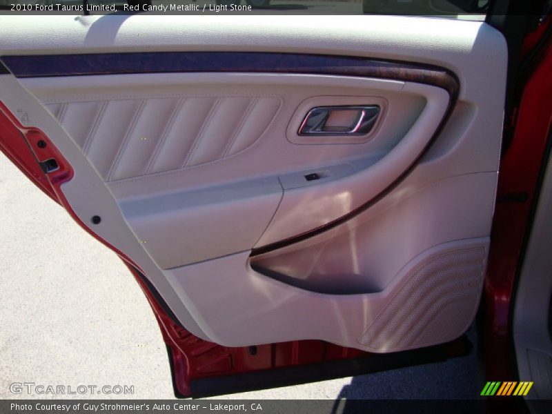 Red Candy Metallic / Light Stone 2010 Ford Taurus Limited