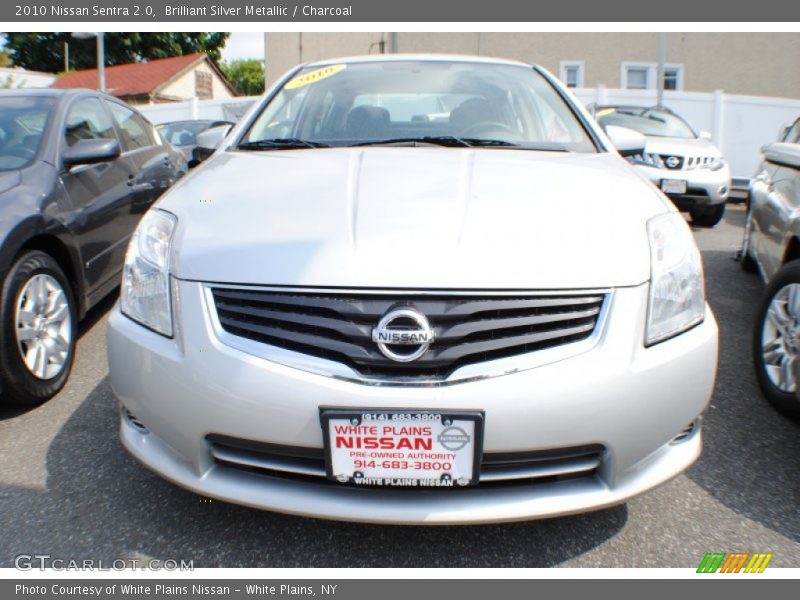 Brilliant Silver Metallic / Charcoal 2010 Nissan Sentra 2.0