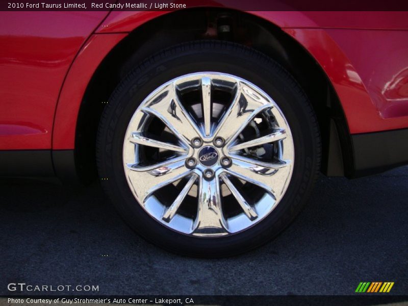 Red Candy Metallic / Light Stone 2010 Ford Taurus Limited