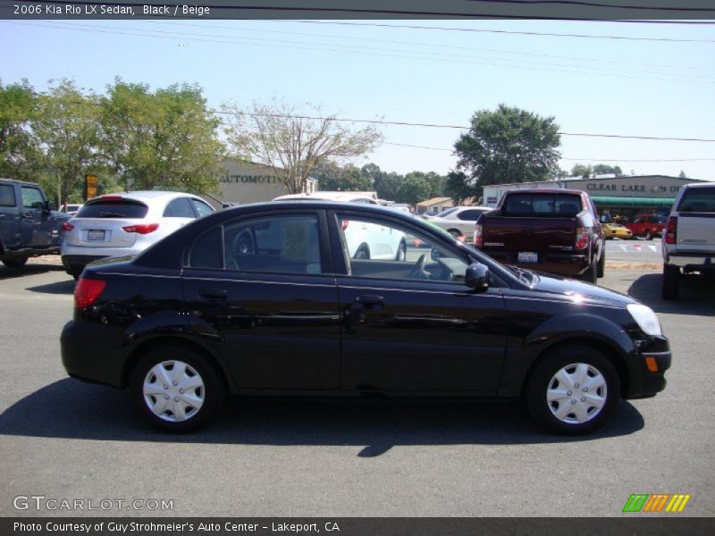 Black / Beige 2006 Kia Rio LX Sedan