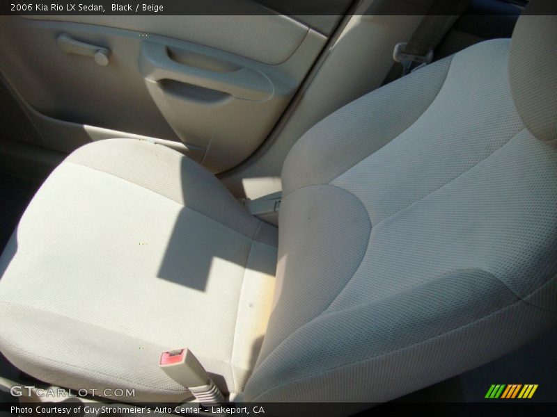 Black / Beige 2006 Kia Rio LX Sedan