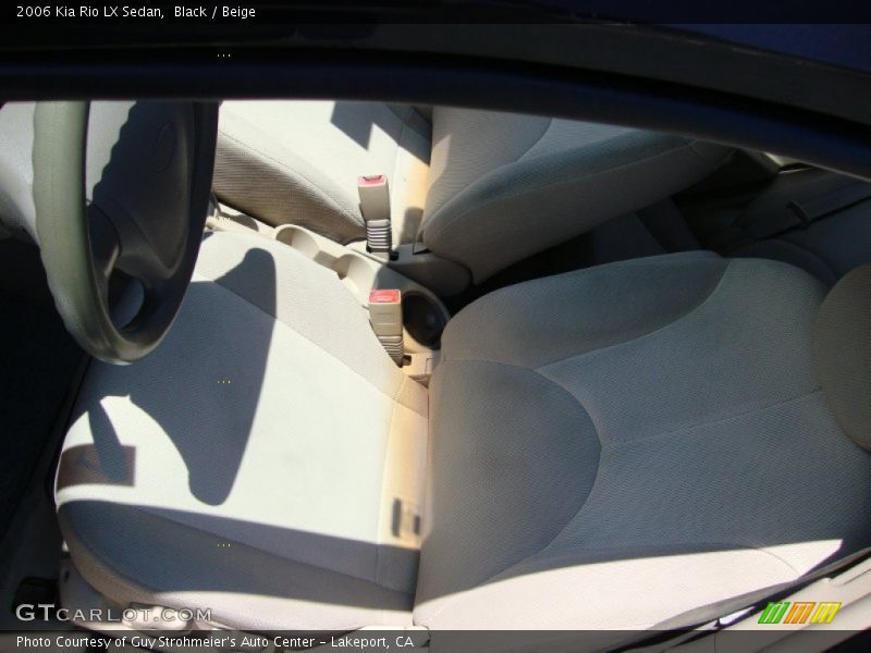 Black / Beige 2006 Kia Rio LX Sedan