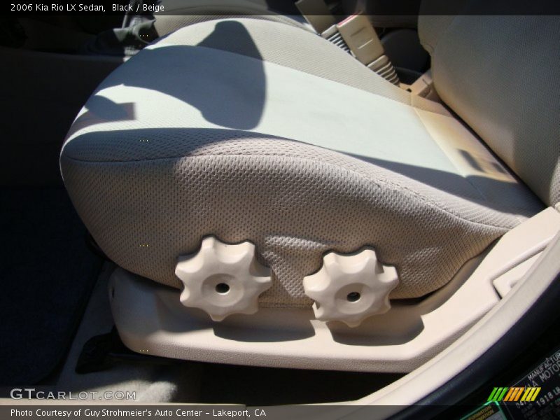 Black / Beige 2006 Kia Rio LX Sedan