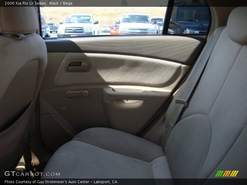 Black / Beige 2006 Kia Rio LX Sedan
