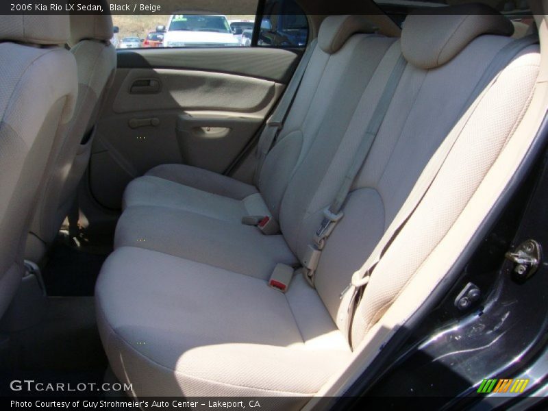 Black / Beige 2006 Kia Rio LX Sedan