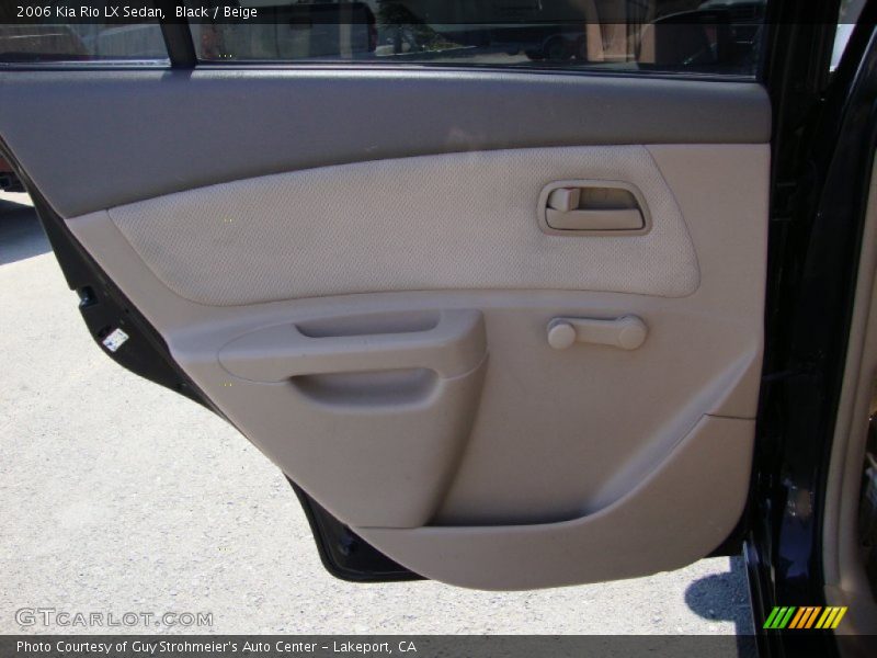 Black / Beige 2006 Kia Rio LX Sedan