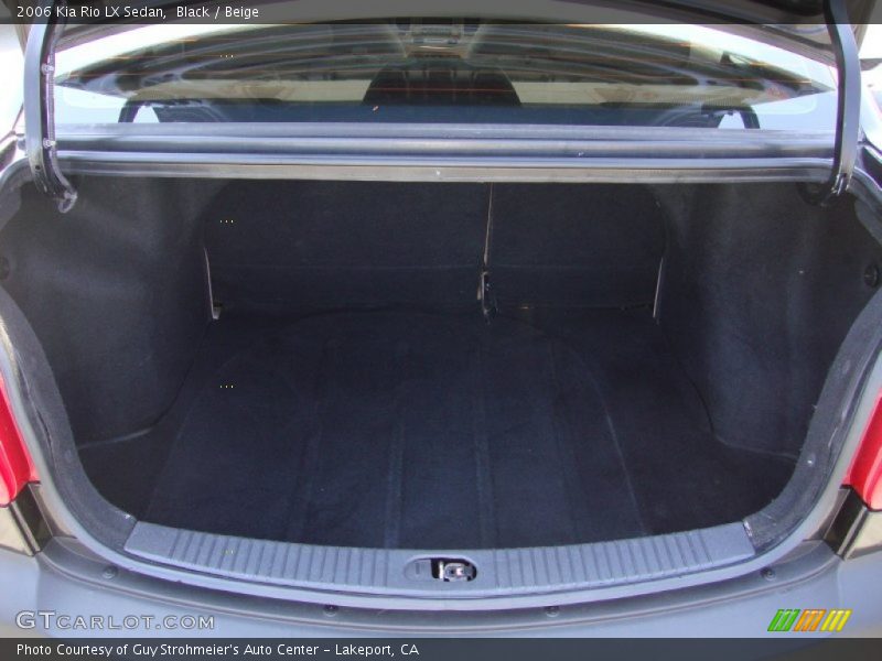 Black / Beige 2006 Kia Rio LX Sedan