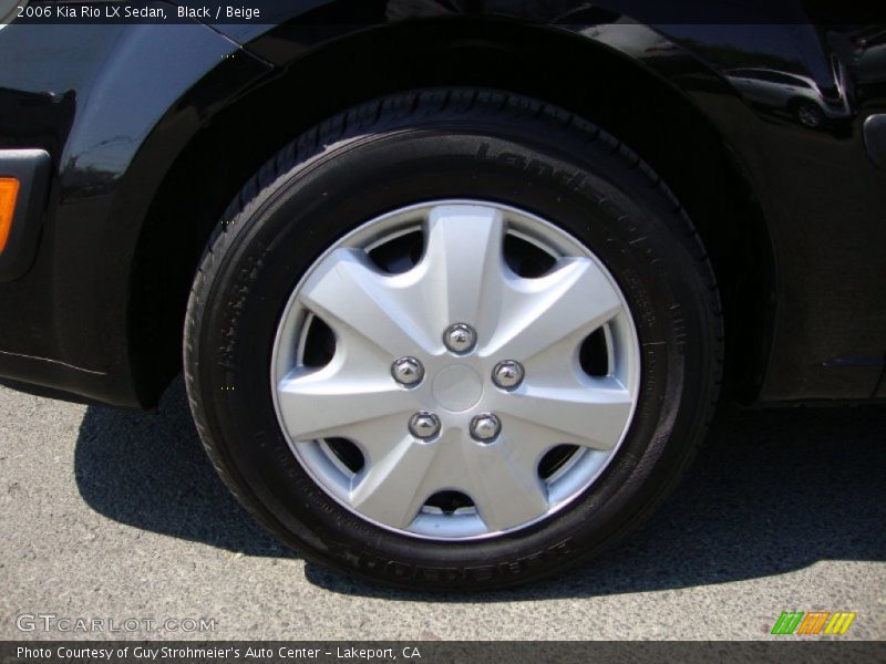 Black / Beige 2006 Kia Rio LX Sedan