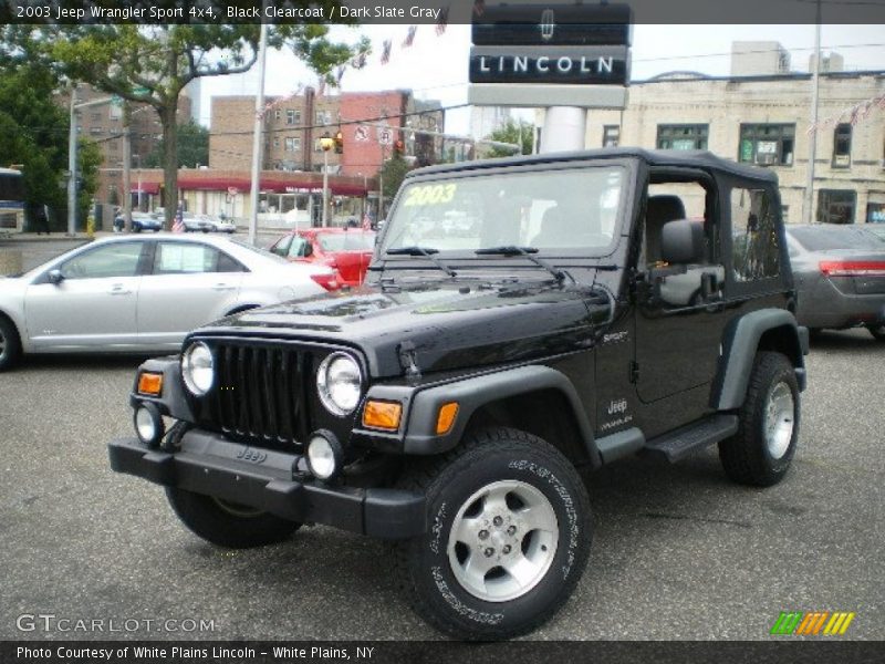 Black Clearcoat / Dark Slate Gray 2003 Jeep Wrangler Sport 4x4