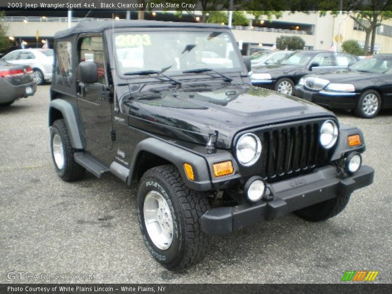 Black Clearcoat / Dark Slate Gray 2003 Jeep Wrangler Sport 4x4