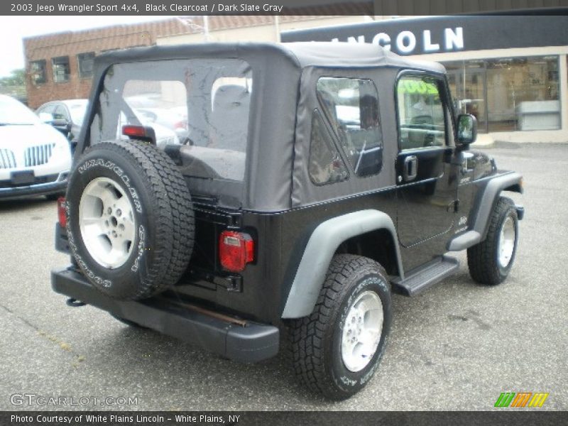 Black Clearcoat / Dark Slate Gray 2003 Jeep Wrangler Sport 4x4