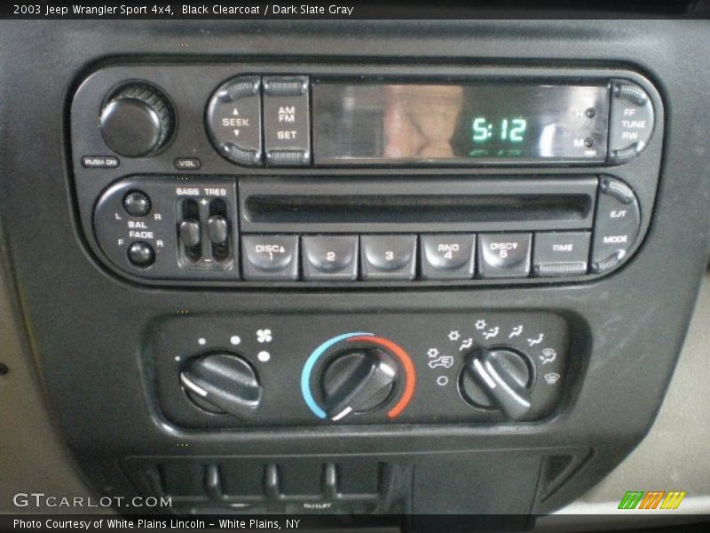 Black Clearcoat / Dark Slate Gray 2003 Jeep Wrangler Sport 4x4
