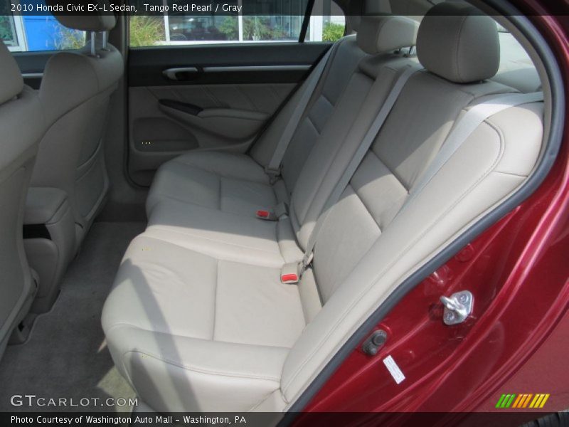 Tango Red Pearl / Gray 2010 Honda Civic EX-L Sedan