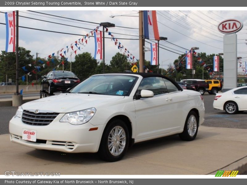 Stone White / Dark Slate Gray 2009 Chrysler Sebring Touring Convertible