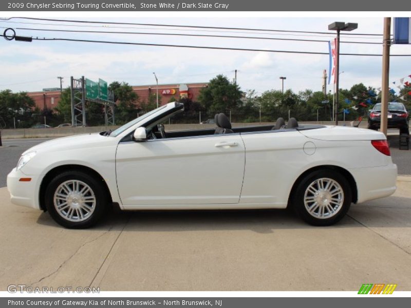 Stone White / Dark Slate Gray 2009 Chrysler Sebring Touring Convertible