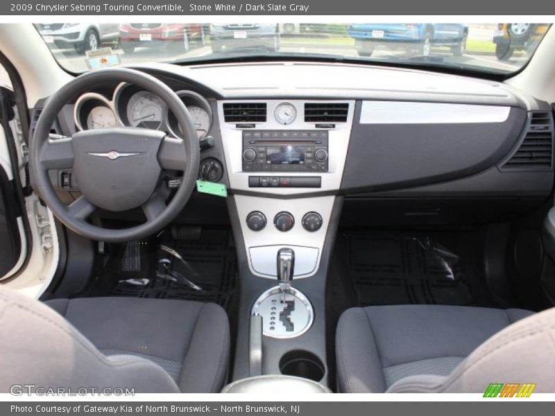 Stone White / Dark Slate Gray 2009 Chrysler Sebring Touring Convertible