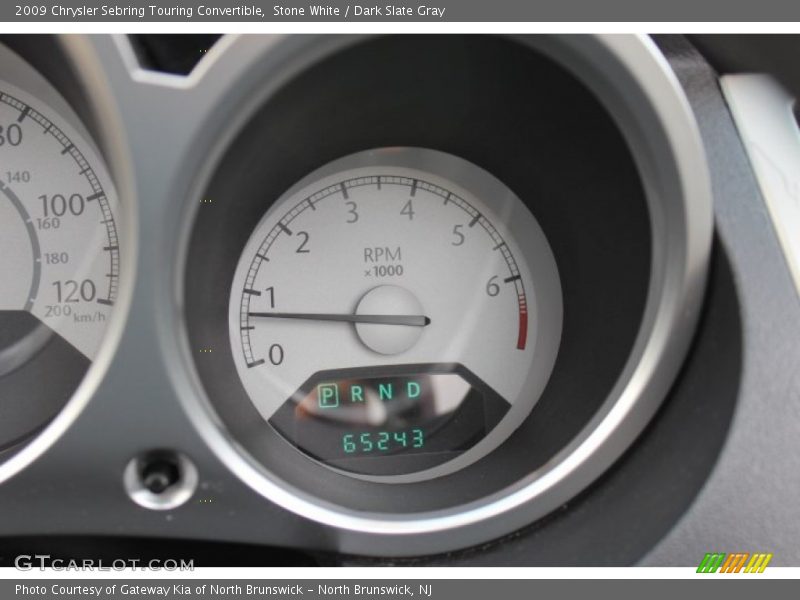 Stone White / Dark Slate Gray 2009 Chrysler Sebring Touring Convertible