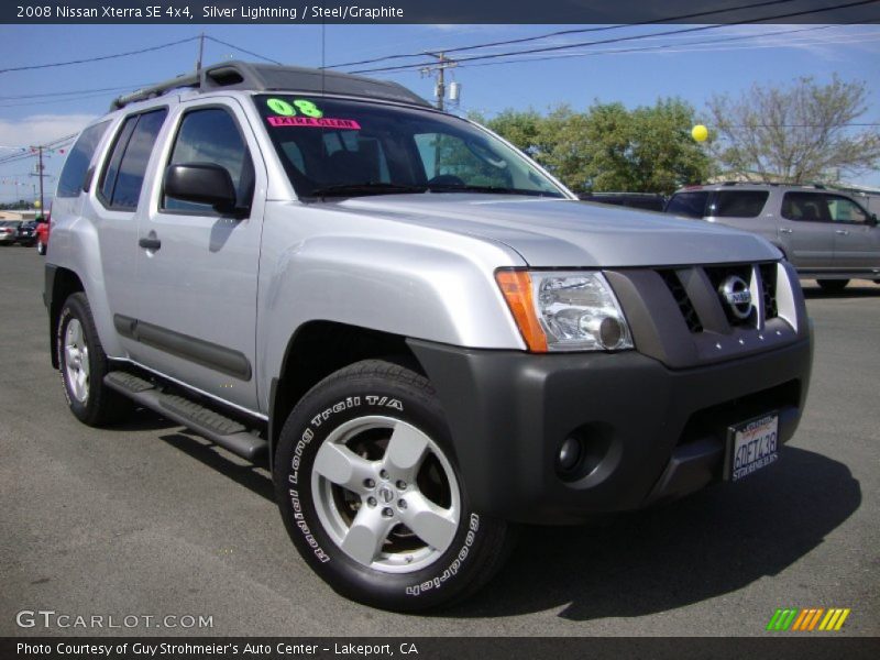 Silver Lightning / Steel/Graphite 2008 Nissan Xterra SE 4x4