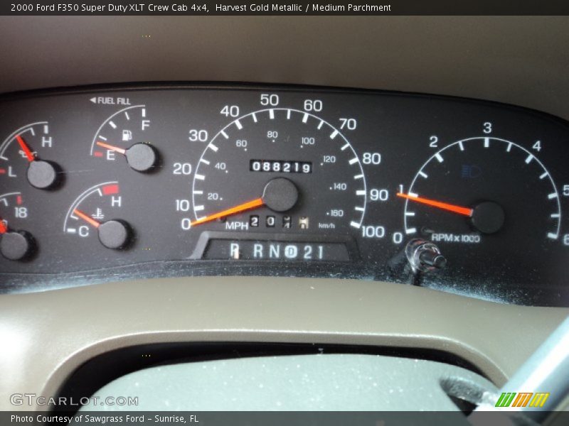  2000 F350 Super Duty XLT Crew Cab 4x4 XLT Crew Cab 4x4 Gauges