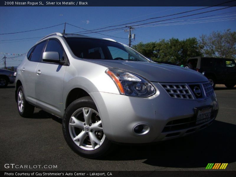 Silver Ice Metallic / Black 2008 Nissan Rogue SL