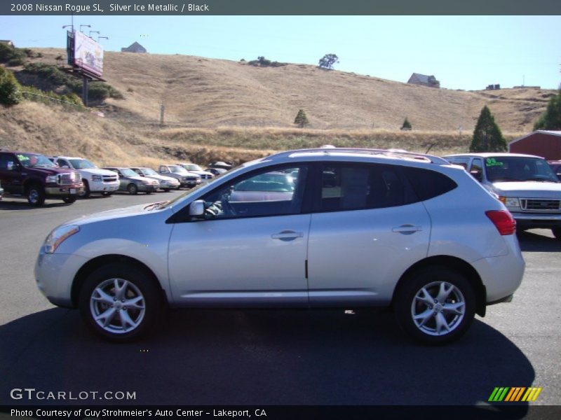Silver Ice Metallic / Black 2008 Nissan Rogue SL