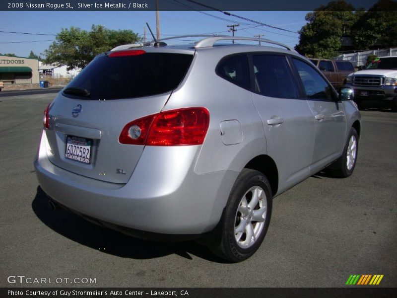 Silver Ice Metallic / Black 2008 Nissan Rogue SL