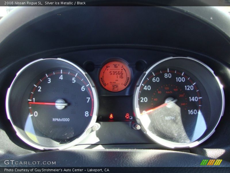 Silver Ice Metallic / Black 2008 Nissan Rogue SL
