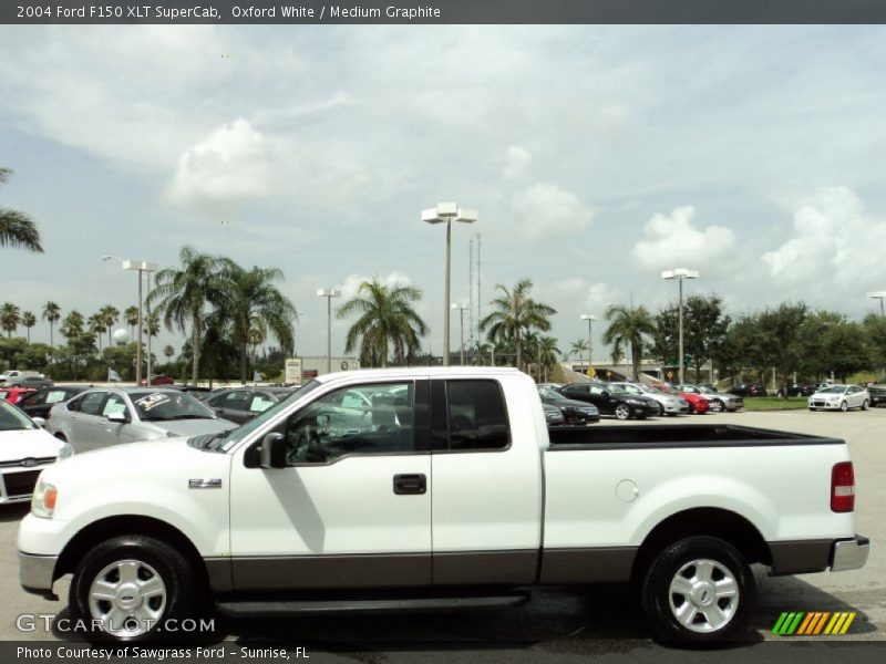 Oxford White / Medium Graphite 2004 Ford F150 XLT SuperCab
