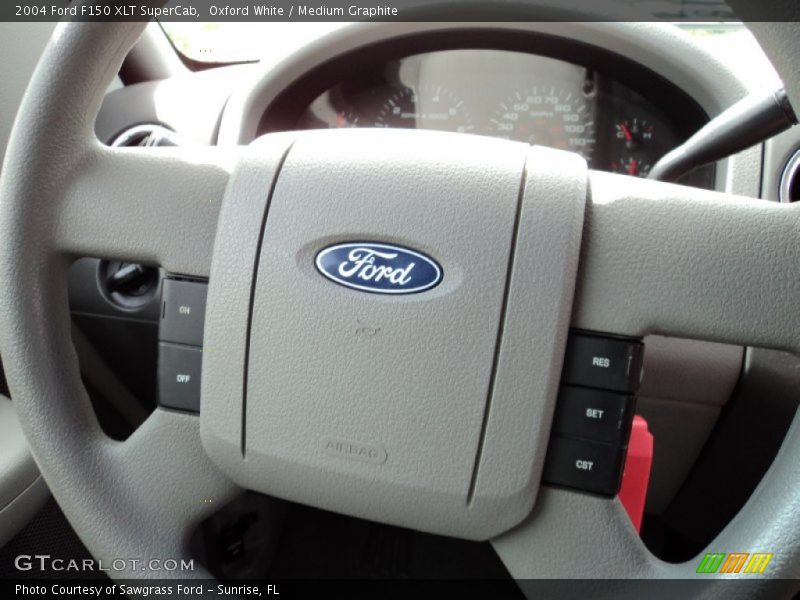 Oxford White / Medium Graphite 2004 Ford F150 XLT SuperCab