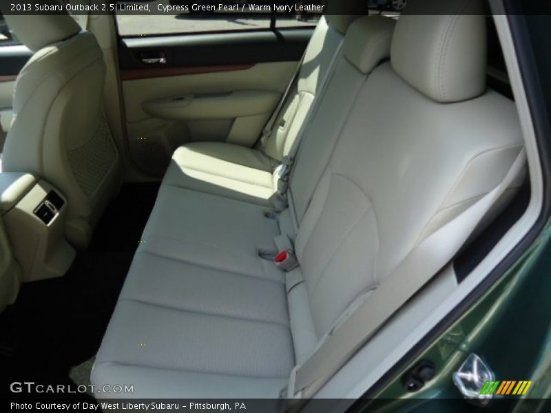 Cypress Green Pearl / Warm Ivory Leather 2013 Subaru Outback 2.5i Limited