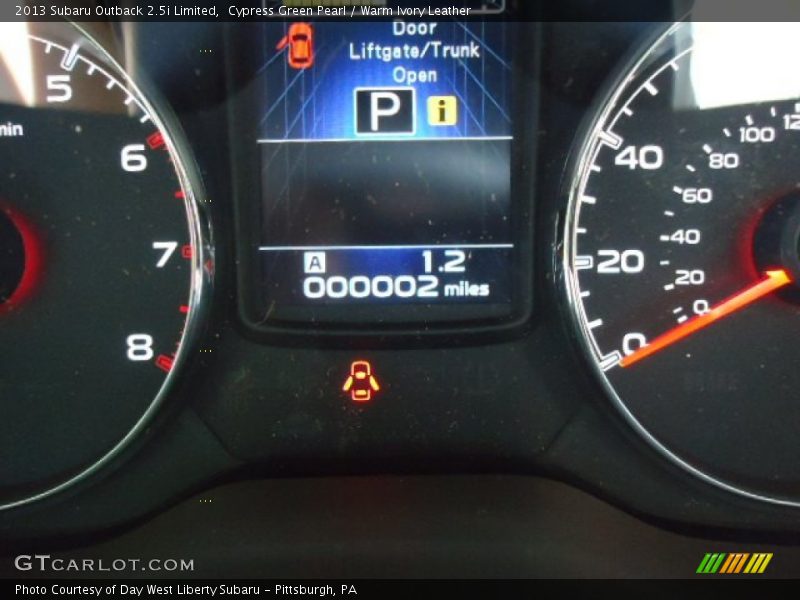 Cypress Green Pearl / Warm Ivory Leather 2013 Subaru Outback 2.5i Limited