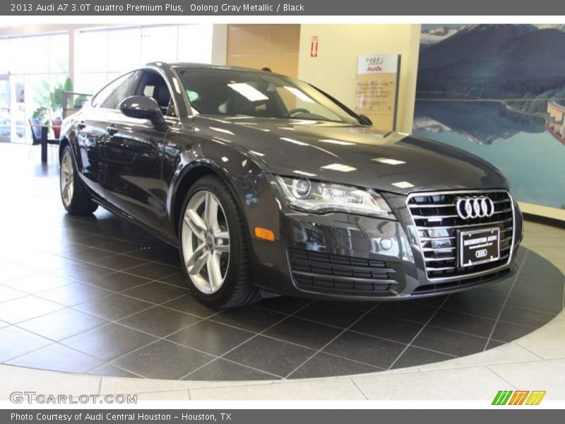 Oolong Gray Metallic / Black 2013 Audi A7 3.0T quattro Premium Plus
