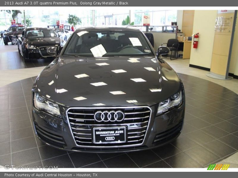 Oolong Gray Metallic / Black 2013 Audi A7 3.0T quattro Premium Plus