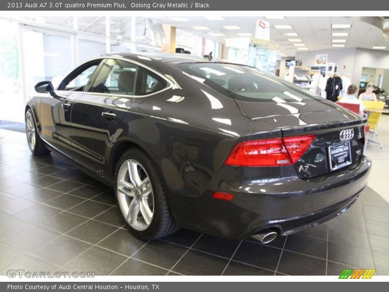 Oolong Gray Metallic / Black 2013 Audi A7 3.0T quattro Premium Plus